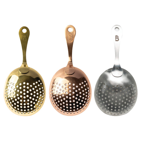 Heavy Julep Strainer by Bull In China - Toma Bloody Mary Mixers
