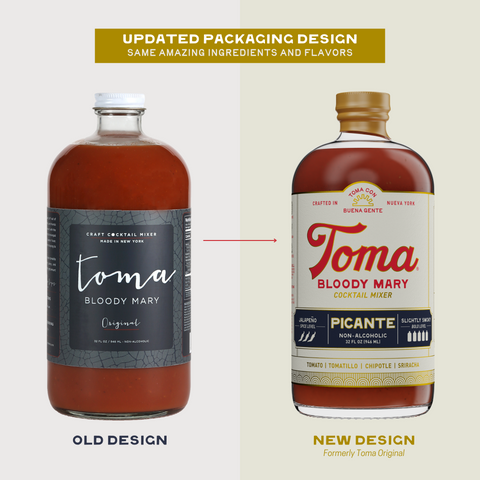 Toma Bloody Mary Picante/Clasico (8oz) 4-PACK - Toma Bloody Mary Mixers